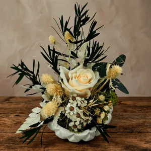 Centro de Mesa de Flores Preservadas "Aura"